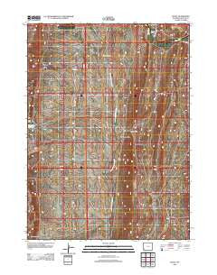 Elkol Wyoming Historical topographic map, 1:24000 scale, 7.5 X 7.5 Minute, Year 2012