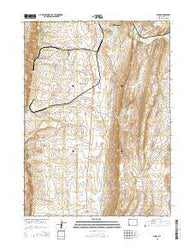 Elkol Wyoming Current topographic map, 1:24000 scale, 7.5 X 7.5 Minute, Year 2015