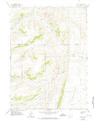 Elkol SW Wyoming Historical topographic map, 1:24000 scale, 7.5 X 7.5 Minute, Year 1962