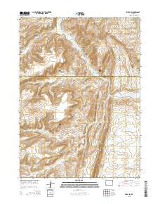 Elkol SW Wyoming Current topographic map, 1:24000 scale, 7.5 X 7.5 Minute, Year 2015