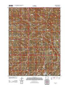 Elmo Wyoming Historical topographic map, 1:24000 scale, 7.5 X 7.5 Minute, Year 2012