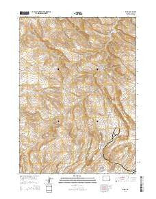 Elmo Wyoming Current topographic map, 1:24000 scale, 7.5 X 7.5 Minute, Year 2015