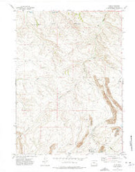 Elmo Wyoming Historical topographic map, 1:24000 scale, 7.5 X 7.5 Minute, Year 1971