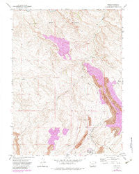 Elmo Wyoming Historical topographic map, 1:24000 scale, 7.5 X 7.5 Minute, Year 1971