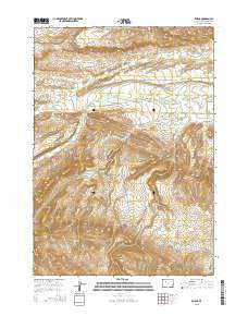 Embar Wyoming Current topographic map, 1:24000 scale, 7.5 X 7.5 Minute, Year 2015