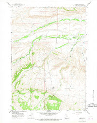 Embar Wyoming Historical topographic map, 1:24000 scale, 7.5 X 7.5 Minute, Year 1965