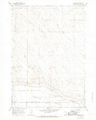 Emblem SE Wyoming Historical topographic map, 1:24000 scale, 7.5 X 7.5 Minute, Year 1966
