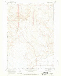Emblem Wyoming Historical topographic map, 1:24000 scale, 7.5 X 7.5 Minute, Year 1967