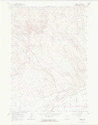 Emblem Wyoming Historical topographic map, 1:24000 scale, 7.5 X 7.5 Minute, Year 1967