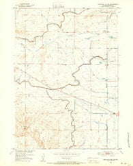 Emigrant Gap NE Wyoming Historical topographic map, 1:24000 scale, 7.5 X 7.5 Minute, Year 1950