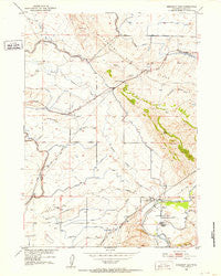 Emigrant Gap Wyoming Historical topographic map, 1:24000 scale, 7.5 X 7.5 Minute, Year 1950