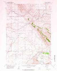 Emigrant Gap Wyoming Historical topographic map, 1:24000 scale, 7.5 X 7.5 Minute, Year 1960