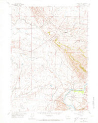 Emigrant Gap Wyoming Historical topographic map, 1:24000 scale, 7.5 X 7.5 Minute, Year 1960