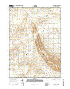 Emigrant Gap NW Wyoming Current topographic map, 1:24000 scale, 7.5 X 7.5 Minute, Year 2015