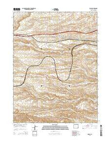 Emkay Wyoming Current topographic map, 1:24000 scale, 7.5 X 7.5 Minute, Year 2015