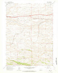 Emkay Wyoming Historical topographic map, 1:24000 scale, 7.5 X 7.5 Minute, Year 1962
