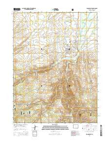 Encampment Wyoming Current topographic map, 1:24000 scale, 7.5 X 7.5 Minute, Year 2015