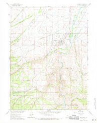Encampment Wyoming Historical topographic map, 1:24000 scale, 7.5 X 7.5 Minute, Year 1961