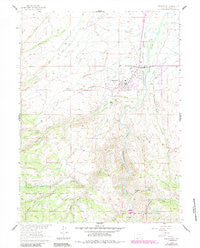 Encampment Wyoming Historical topographic map, 1:24000 scale, 7.5 X 7.5 Minute, Year 1961