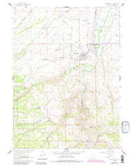 Encampment Wyoming Historical topographic map, 1:24000 scale, 7.5 X 7.5 Minute, Year 1961