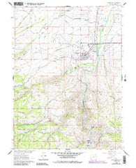 Encampment Wyoming Historical topographic map, 1:24000 scale, 7.5 X 7.5 Minute, Year 1961