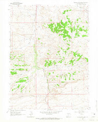 Erickson-Kent Ranch Wyoming Historical topographic map, 1:24000 scale, 7.5 X 7.5 Minute, Year 1963