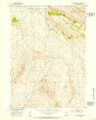 Ervay Basin SW Wyoming Historical topographic map, 1:24000 scale, 7.5 X 7.5 Minute, Year 1952