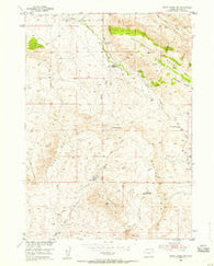 Ervay Basin SW Wyoming Historical topographic map, 1:24000 scale, 7.5 X 7.5 Minute, Year 1952
