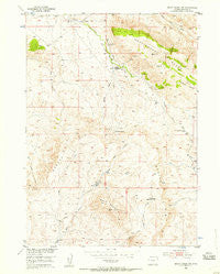 Ervay Basin SW Wyoming Historical topographic map, 1:24000 scale, 7.5 X 7.5 Minute, Year 1952