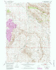 Ervay Basin SW Wyoming Historical topographic map, 1:24000 scale, 7.5 X 7.5 Minute, Year 1952