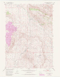 Ervay Basin SW Wyoming Historical topographic map, 1:24000 scale, 7.5 X 7.5 Minute, Year 1984