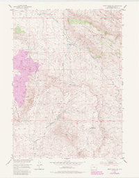 Ervay Basin SW Wyoming Historical topographic map, 1:24000 scale, 7.5 X 7.5 Minute, Year 1984