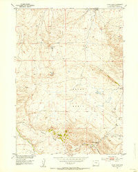 Ervay Basin Wyoming Historical topographic map, 1:24000 scale, 7.5 X 7.5 Minute, Year 1952