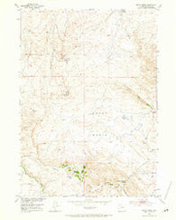 Ervay Basin Wyoming Historical topographic map, 1:24000 scale, 7.5 X 7.5 Minute, Year 1952