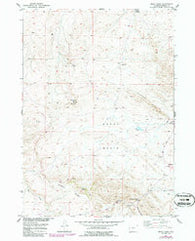 Ervay Basin Wyoming Historical topographic map, 1:24000 scale, 7.5 X 7.5 Minute, Year 1952