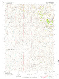 Esau Spring Wyoming Historical topographic map, 1:24000 scale, 7.5 X 7.5 Minute, Year 1971