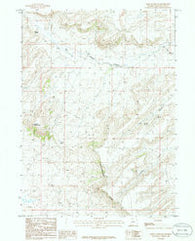 Essex Mountain Wyoming Historical topographic map, 1:24000 scale, 7.5 X 7.5 Minute, Year 1986