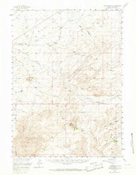 Essex Mountain Wyoming Historical topographic map, 1:62500 scale, 15 X 15 Minute, Year 1958