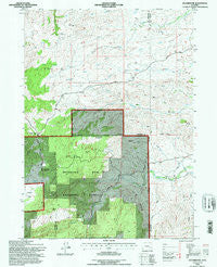 Esterbrook Wyoming Historical topographic map, 1:24000 scale, 7.5 X 7.5 Minute, Year 1992