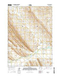 Ethete Wyoming Current topographic map, 1:24000 scale, 7.5 X 7.5 Minute, Year 2015