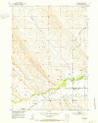 Ethete Wyoming Historical topographic map, 1:24000 scale, 7.5 X 7.5 Minute, Year 1951