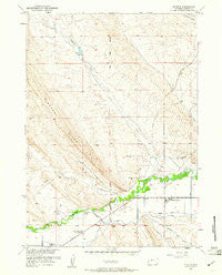 Ethete Wyoming Historical topographic map, 1:24000 scale, 7.5 X 7.5 Minute, Year 1959