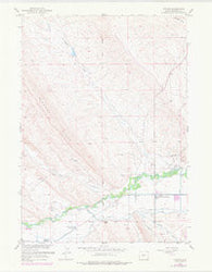 Ethete Wyoming Historical topographic map, 1:24000 scale, 7.5 X 7.5 Minute, Year 1959
