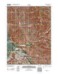 Evanston Wyoming Historical topographic map, 1:24000 scale, 7.5 X 7.5 Minute, Year 2012