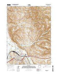 Evanston Wyoming Current topographic map, 1:24000 scale, 7.5 X 7.5 Minute, Year 2015