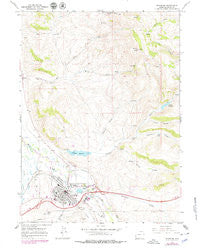 Evanston Wyoming Historical topographic map, 1:24000 scale, 7.5 X 7.5 Minute, Year 1965