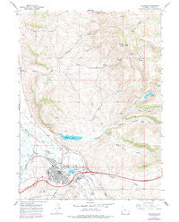 Evanston Wyoming Historical topographic map, 1:24000 scale, 7.5 X 7.5 Minute, Year 1965