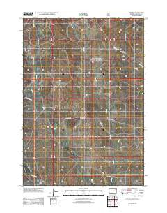 Fairview Wyoming Historical topographic map, 1:24000 scale, 7.5 X 7.5 Minute, Year 2012