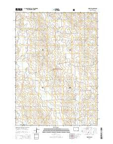 Fairview Wyoming Current topographic map, 1:24000 scale, 7.5 X 7.5 Minute, Year 2015