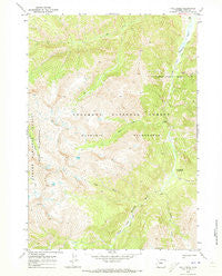 Fall Creek Wyoming Historical topographic map, 1:24000 scale, 7.5 X 7.5 Minute, Year 1970